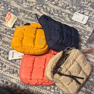 ON HOLD - @tinks111 free people Colorful Quilted Pouches Set